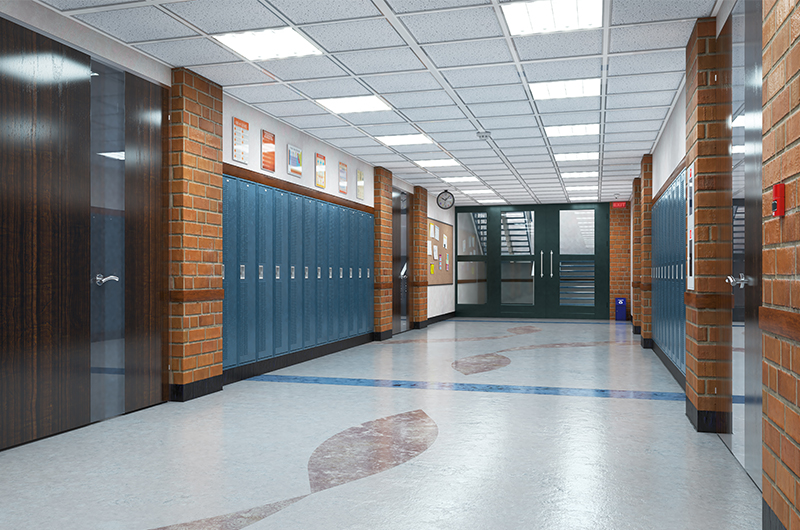 school hallway